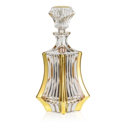 Ekskluzywna kryształowa karafka do whisky BOHEMIA GOLD PRAGUE 900ml