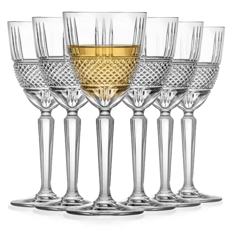 Przejdź do produktu Kryształowe kieliszki do wina białego / czerwonego RCR BRILLANTE 230 ml | 6 szt.