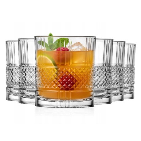 Przejdź do produktu Kryształowe niskie szklanki do whisky RCR BRILLANTE 340 ml | 6 szt.