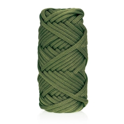 Sznurek POLIESTROWY Płaski do rękodzieła makramy Wojskowy 5mm 20m