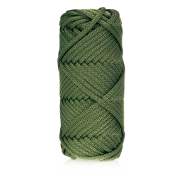 Sznurek POLIESTROWY Płaski do rękodzieła makramy Wojskowy 3mm 20m