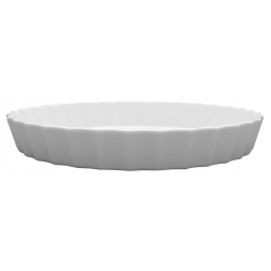 Porcelanowe naczynie ryflowane do zapiekania LUBIANA Bake&Cook 25 cm