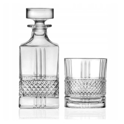 Kryształowy zestaw komplet do whisky 6+1 RCR BRILLANTE 6 szklanek + karafka