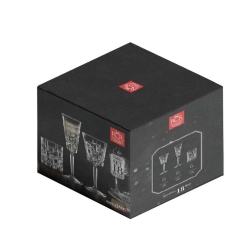 RCR Etna Zestaw komplet szkła 18el kieliszki + szklanki