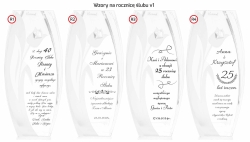 Wazon szklany dekoracyjny z pryzmatem SWAROVSKI 32cm X2772 i grawerem, na ślub, podziękowania