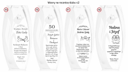 Wazon szklany dekoracyjny z pryzmatem SWAROVSKI 32cm X2772 i grawerem, na ślub, podziękowania