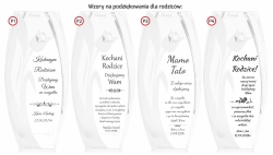 Wazon szklany dekoracyjny z pryzmatem SWAROVSKI 32cm X2772 i grawerem, na ślub, podziękowania