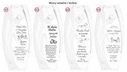 Wazon szklany dekoracyjny z pryzmatem SWAROVSKI 32cm X2772 i grawerem, na ślub, podziękowania