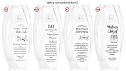 Wazon szklany dekoracyjny z pryzmatem SWAROVSKI 32cm X2771 i grawerem, na ślub, podziękowania