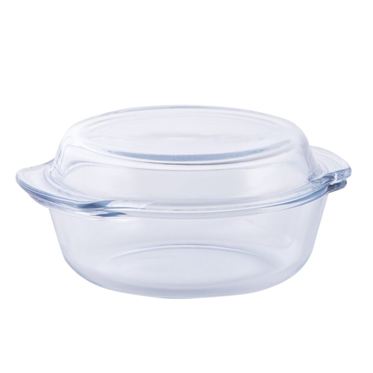 Szklane naczynie żaroodporne do zapiekania okrągłe Termisil 1L