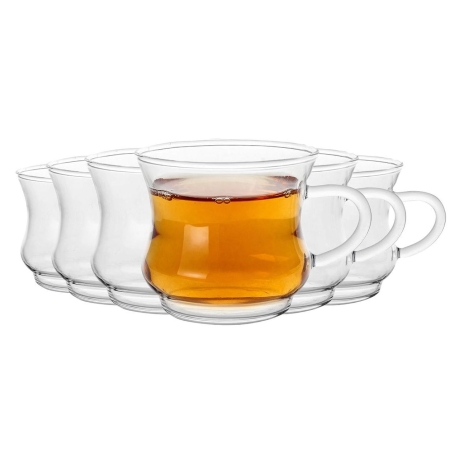 Przejdź do produktu Komplet filiżanek żaroodpornych do kawy, herbaty Termisil Iza 220 ml 6 szt.