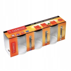 Komplet kubków żaroodpornych do kawy, herbaty Termisil 400 ml 3 szt.