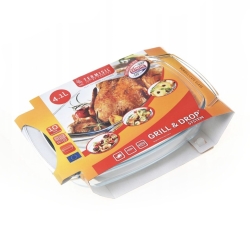 Szklane naczynie żaroodporne do zapiekania prostokątne Termisil 4,1L