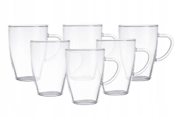Komplet filiżanek żaroodpornych do kawy herbaty Termisil Agata 350 ml 6 szt