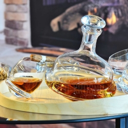 Karafka do whisky "bujająca się" KROSNO Handmade ROLY-POLY 750ml