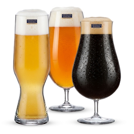 Przejdź do produktu Zestaw szkła do różnego rodzaju piwa - Bohemia BEERCRAFT szklanki i pokale 3x2szt.