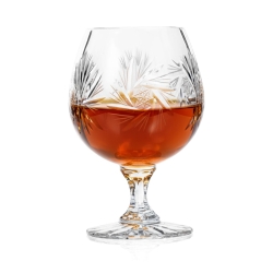 Kryształowe kieliszki do koniaku, brandy ZAWIERCIE Młynek 250ml | 6szt | 041662
