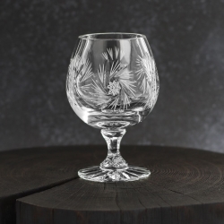 Kryształowe kieliszki do koniaku, brandy ZAWIERCIE Młynek 250ml | 6szt | 041662