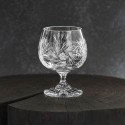 Kryształowe kieliszki do koniaku, brandy ZAWIERCIE Młynek 170ml | 6szt | 037085