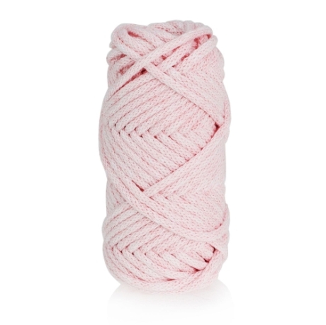 Przejdź do produktu Sznurek do rękodzieła makramy z rdzeniem Pastelowy róż 3mm 12,5m 
