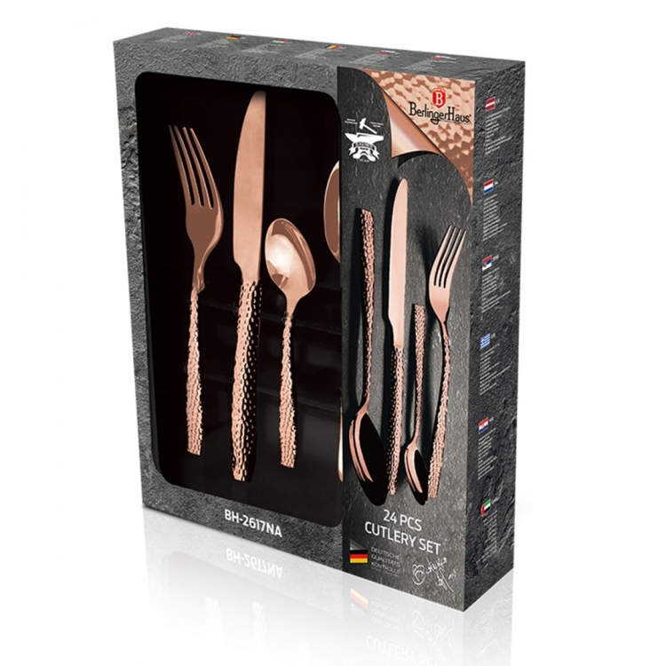 Sztućce Berlinger Haus Rose Gold Metallic line BH-2617