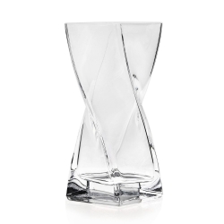 Wazon szklany dekoracyjny skręcony EDWANEX "Twist" BEZBARWNY H-20cm 8x8cm