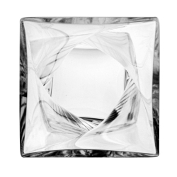 Wazon szklany dekoracyjny skręcony EDWANEX "Twist" BEZBARWNY H-25cm 10x10cm