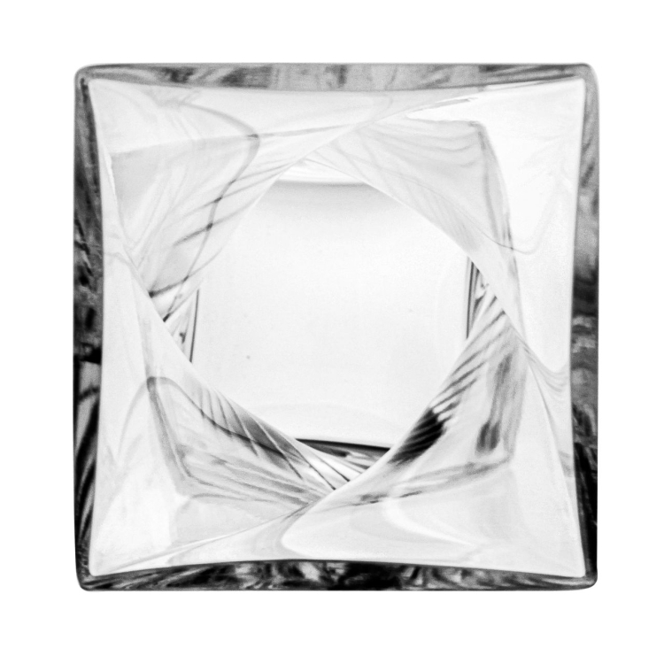 Wazon szklany dekoracyjny skręcony EDWANEX "Twist" BEZBARWNY H-25cm 10x10cm