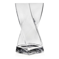 Wazon szklany dekoracyjny skręcony EDWANEX "Twist" BEZBARWNY H-25cm 10x10cm