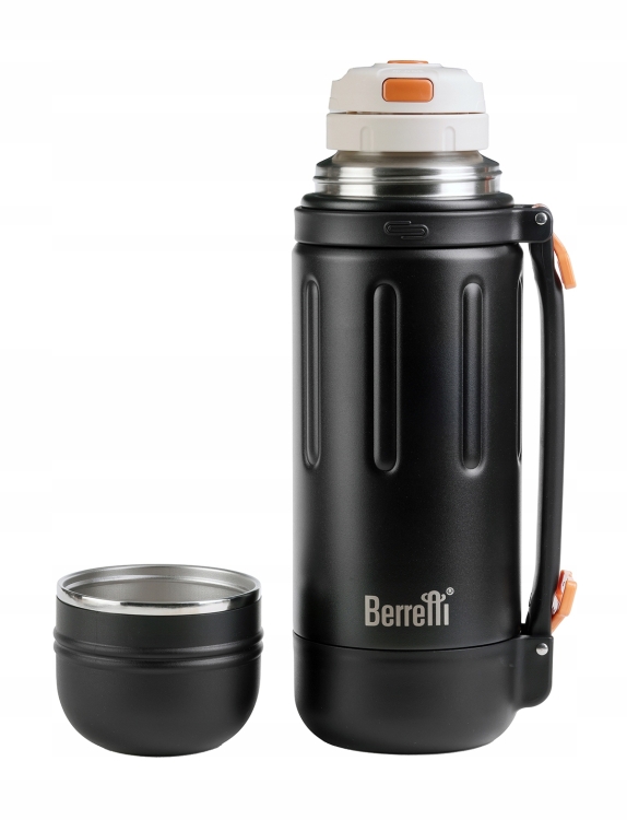 Termos turystyczny podróżny z uchwytem na herbatę BERRETTI 1200ml BR-0541