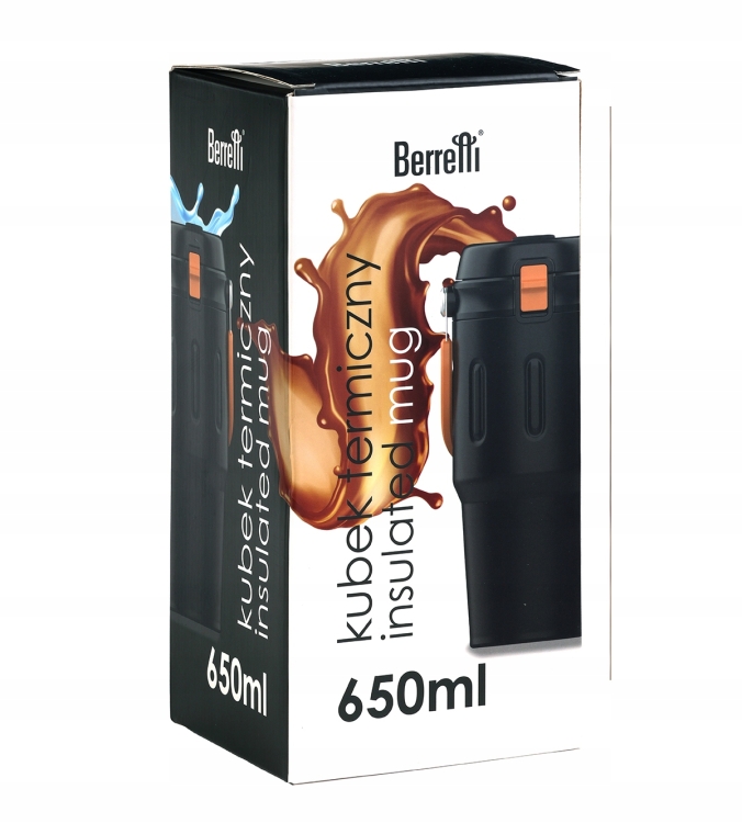 Kubek termiczny podróżny na kawe BERRETTI 650ml BR-0527