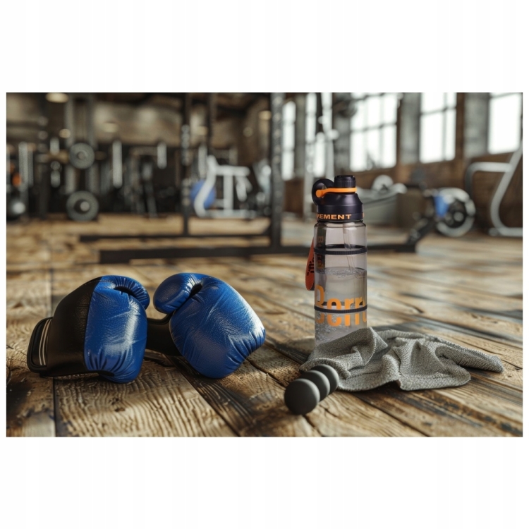 Sportowa butelka bidon na wodę z rurką BERRETTI TRITAN BPA FREE 1L BR-0169