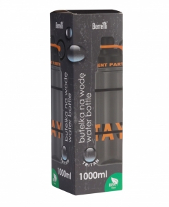Sportowa butelka bidon na wodę z rurką BERRETTI TRITAN BPA FREE 1L BR-0169