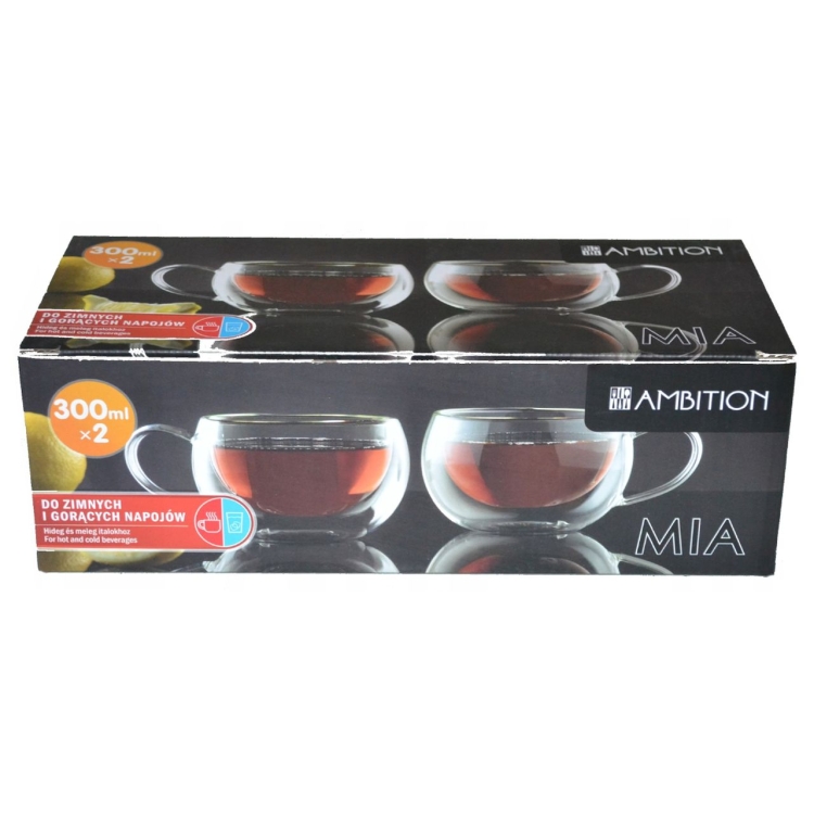 Filiżanki termiczne do kawy i herbaty Ambition Mia 300 ml 2 szt.