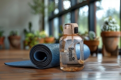 Duża sportowa butelka bidon na wodę z rurką uchwytem BERRETTI 1,5L BR-0213