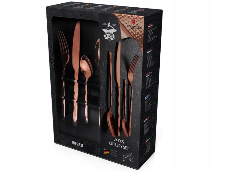 Sztućce Berlinger Haus Rose Gold Metallic line BH-2621