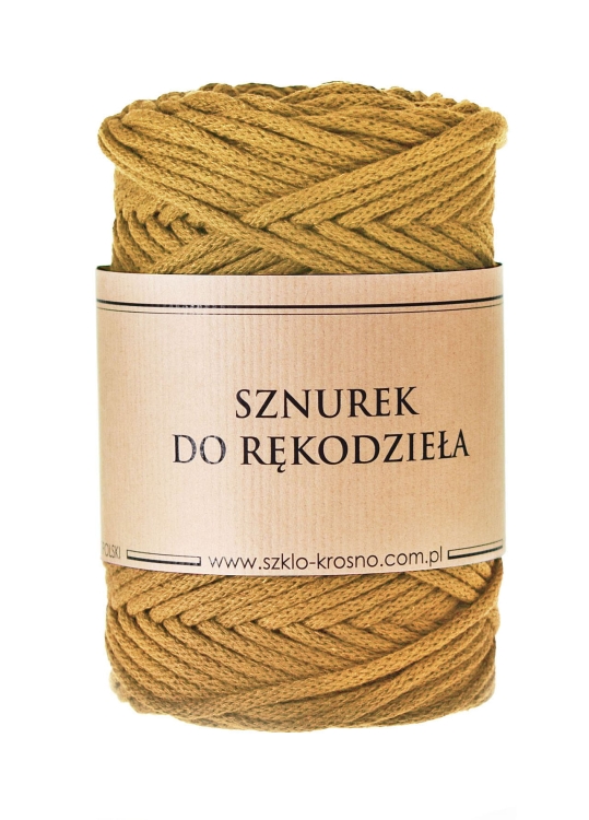 Sznurek do rękodzieła makramy z rdzeniem Whisky 3mm 100m
