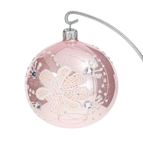 Przejdź do produktu Szklane bombki choinkowe Handmade Połysk 10 cm 6 szt.