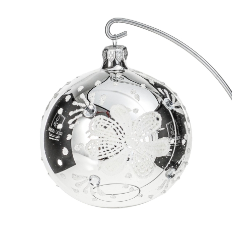 Przejdź do produktu Szklane bombki choinkowe Handmade Połysk 10 cm 6 szt.