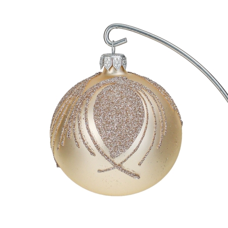 Przejdź do produktu Szklane bombki choinkowe Handmade Mat 8 cm 6 szt.