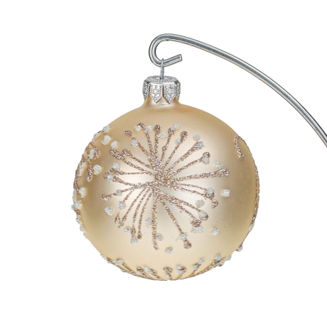 Przejdź do produktu Szklane bombki choinkowe Handmade Mat 8 cm 6 szt.