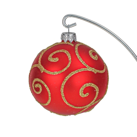 Przejdź do produktu Szklane bombki choinkowe Handmade Mat 8 cm 6 szt.