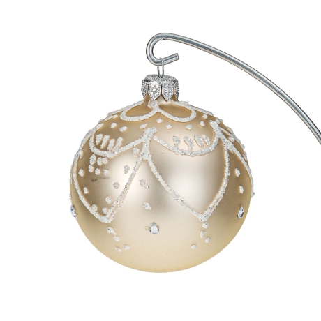 Przejdź do produktu Szklane bombki choinkowe Handmade Mat 8 cm 6 szt.