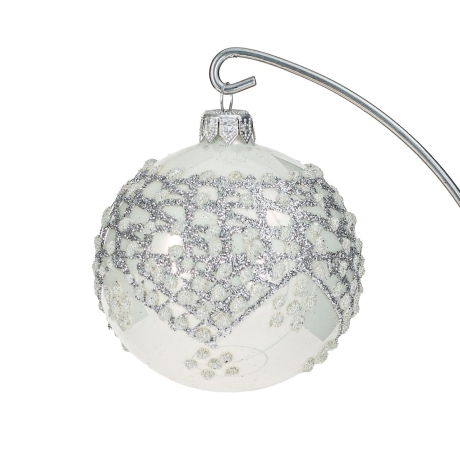 Przejdź do produktu Szklane bombki choinkowe Handmade Połysk 8 cm 4 szt.