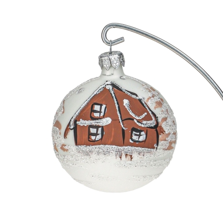 Przejdź do produktu Szklane bombki choinkowe Handmade Mat 8 cm 4 szt.