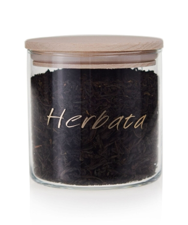 Przejdź do produktu POJEMNIK kuchenny z nadrukiem napisem 550ml HERBATA 1szt