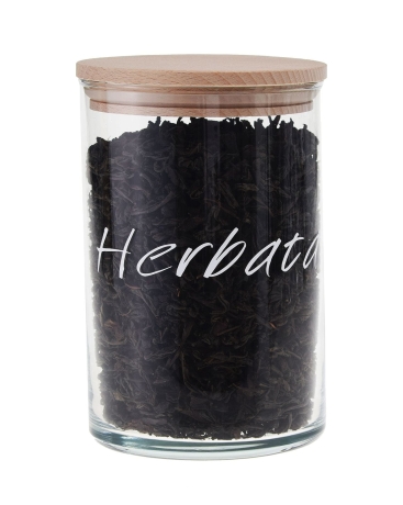 Przejdź do produktu POJEMNIK kuchenny z nadrukiem napisem 870ml HERBATA 1szt