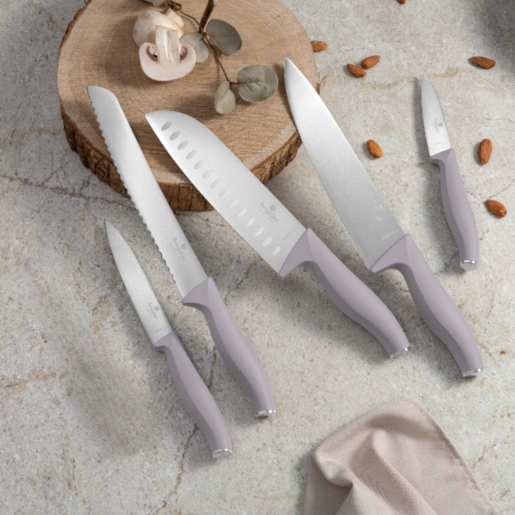 Komplet noży w stojaku Berlinger Haus Taupe 6 el. BH-2756