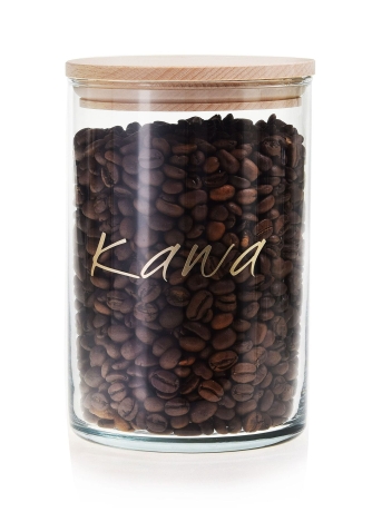Przejdź do produktu POJEMNIK kuchenny ze złotym nadrukiem napisem 870ml KAWA 1szt