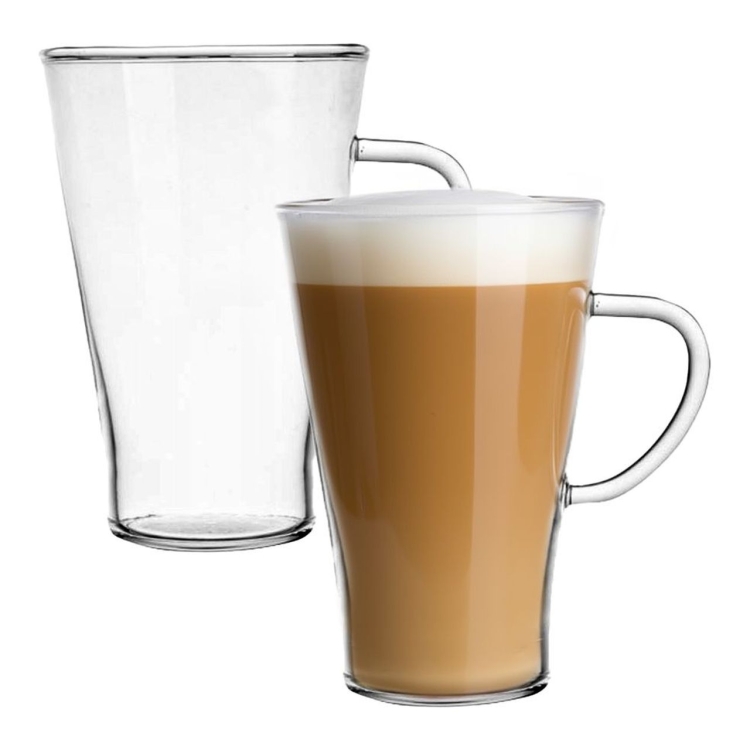 Szklanki żaroodporne do kawy latte Termisil 400 ml 2 szt.